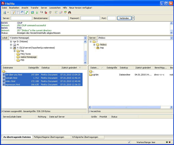 Nutzung-FileZilla2