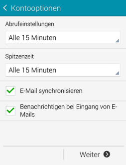 src android kitkat e-mail-konto kontooptionen 04