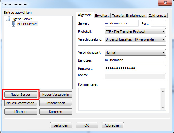 filezilla-einrichtung3